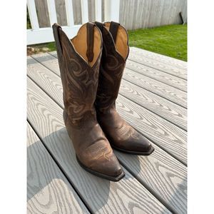 Brown Western Leather Boots